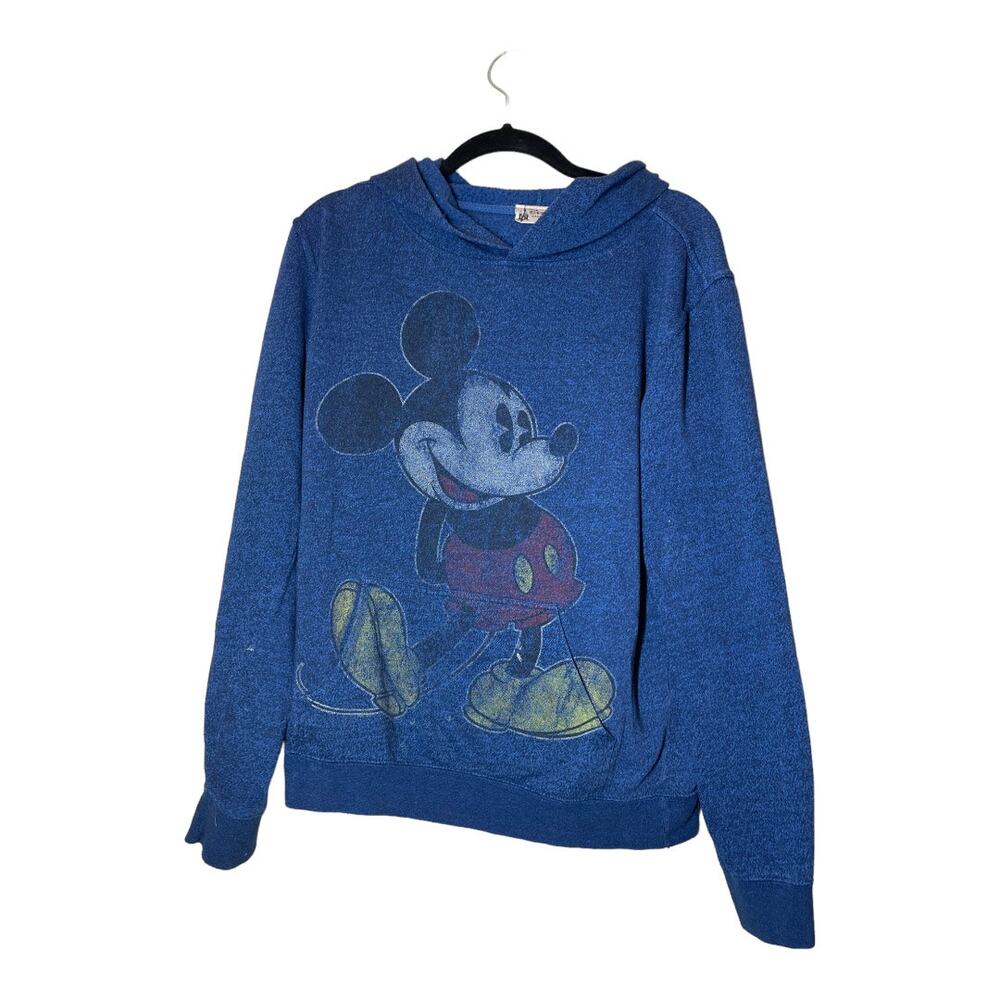 Disney Parks Blue Mickey Mouse Sweatshirt hoodie  Men’s Small Disneyland WDW